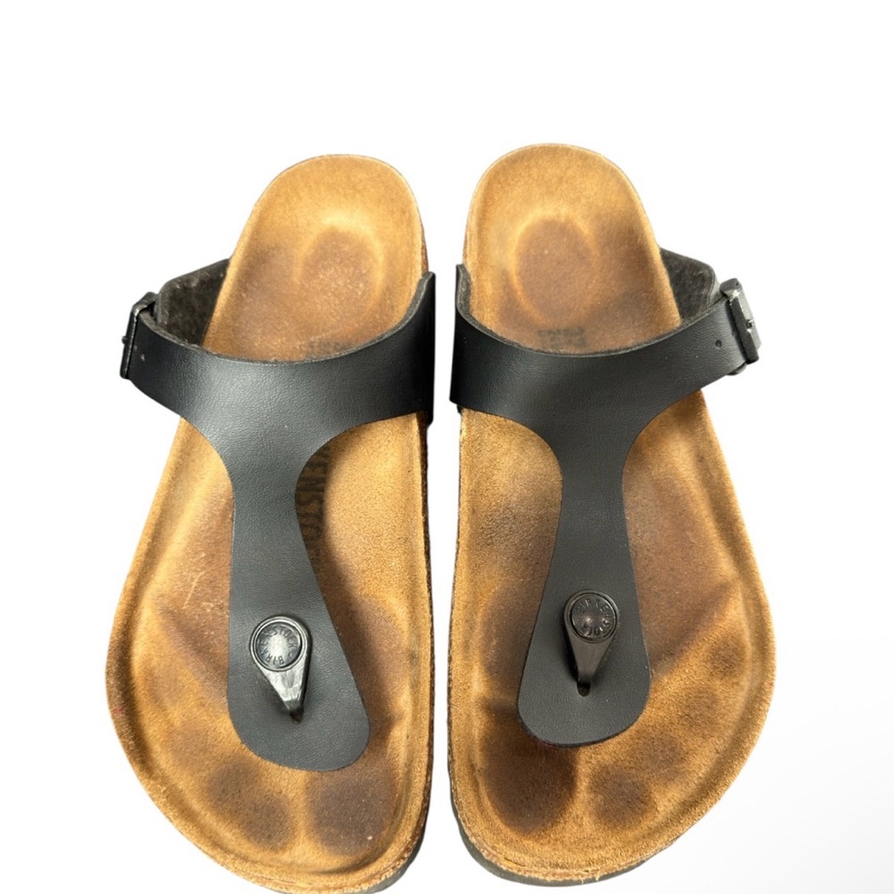 Birkenstock Women’s Gizeh Birko-Flor Black Thong Sandals – EU 37 US 6-6.5